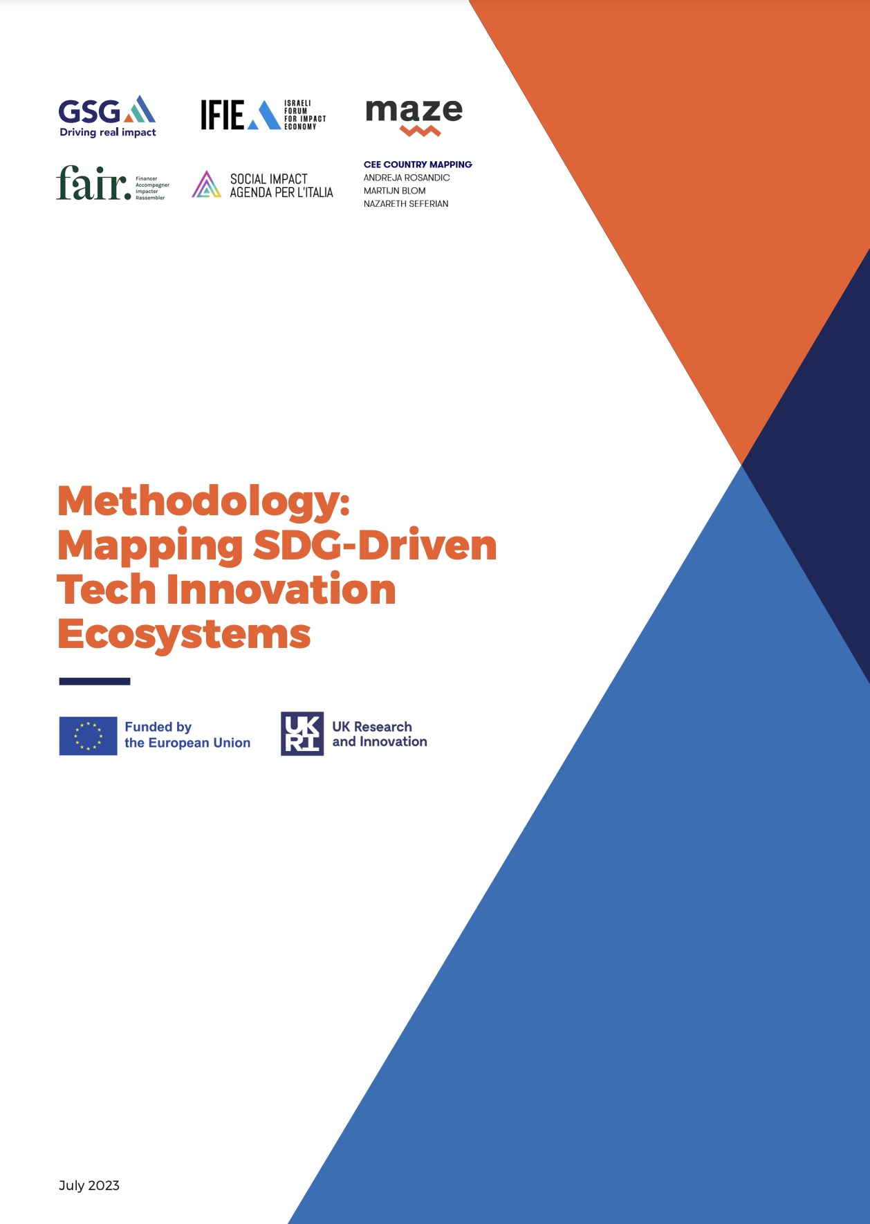 Methodology Mapping SDG Driven Tech Innovation Ecosystems